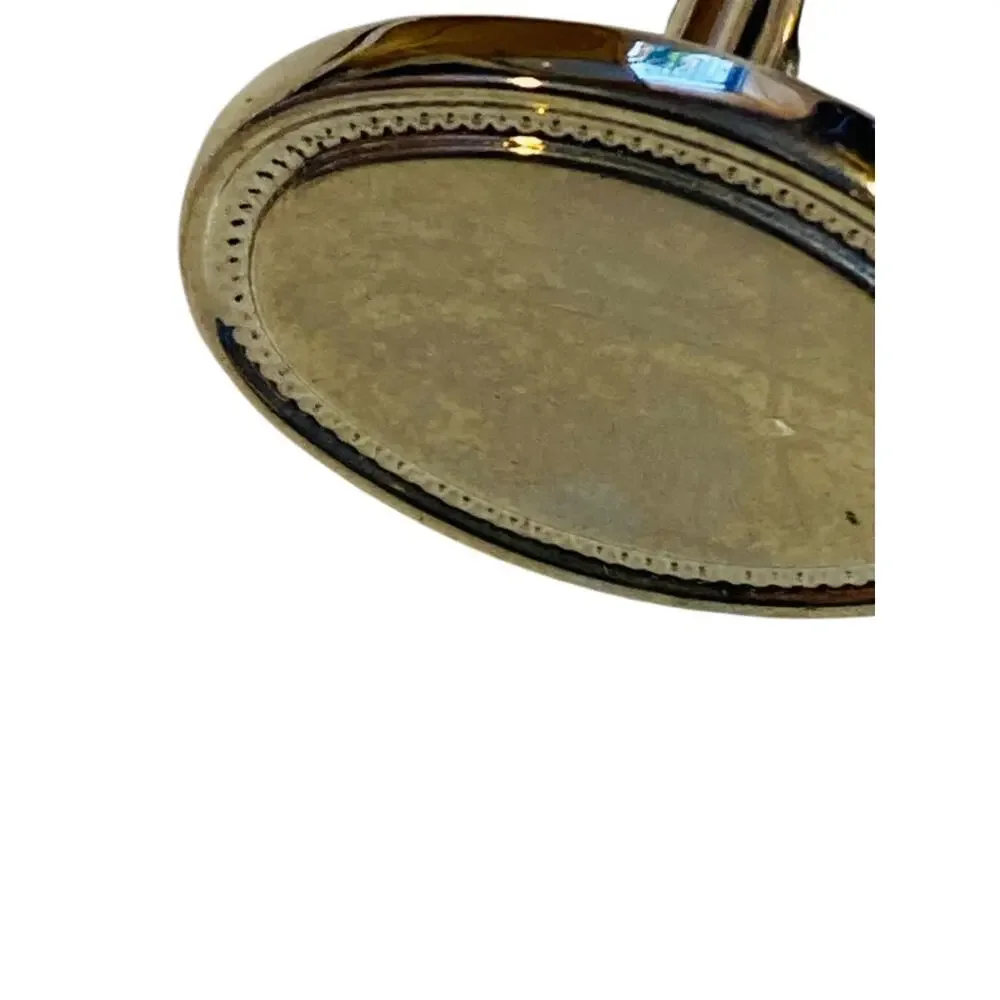 Silvertone BulletBack Cuff Links Oval 20mm Cufflinks